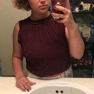 Maroon business basics tank